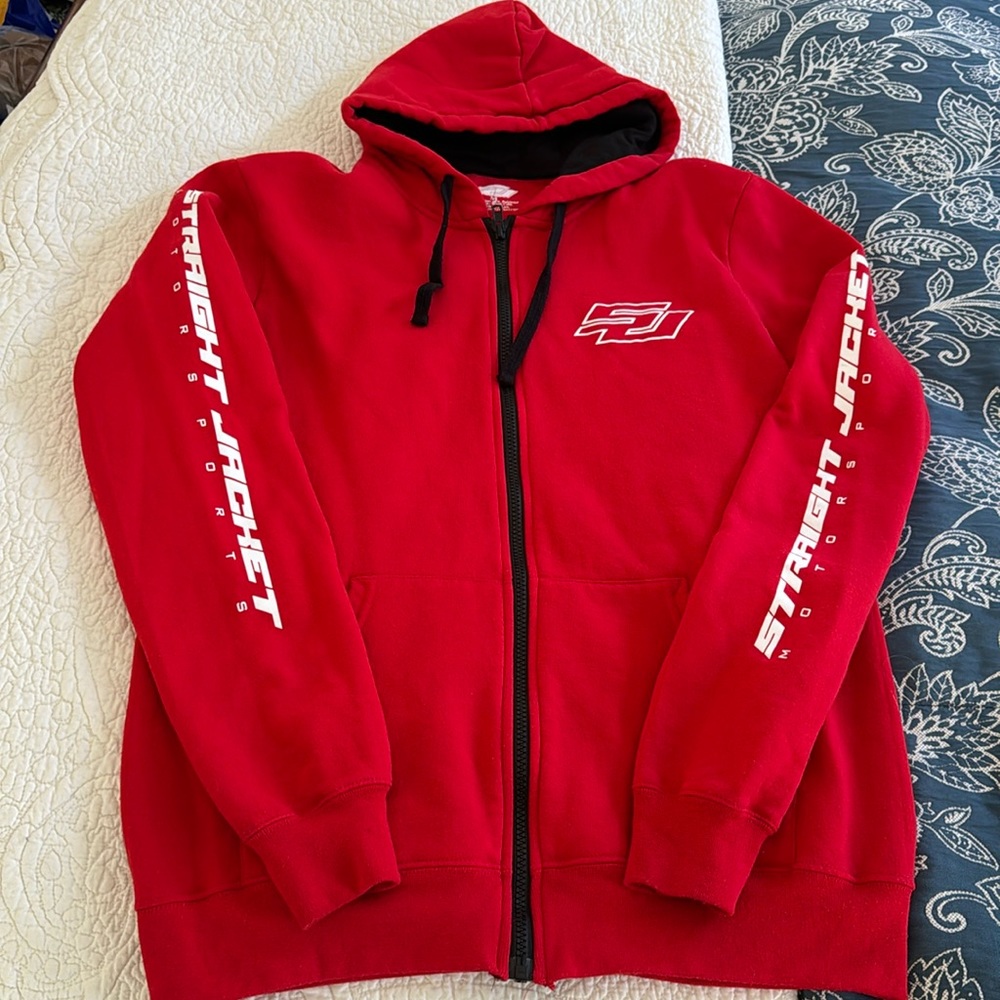 NWOT STRAIGHT JACKET HOODED SWEATSHIRT- M